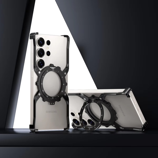 Galaxy S24 Ultra Frameless Metal X-Shape Kickstand MagSafe Cover