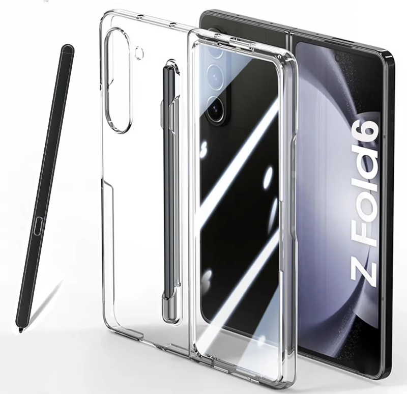 Galaxy Z Fold6 Clear Case with S Pen & Glass Protector