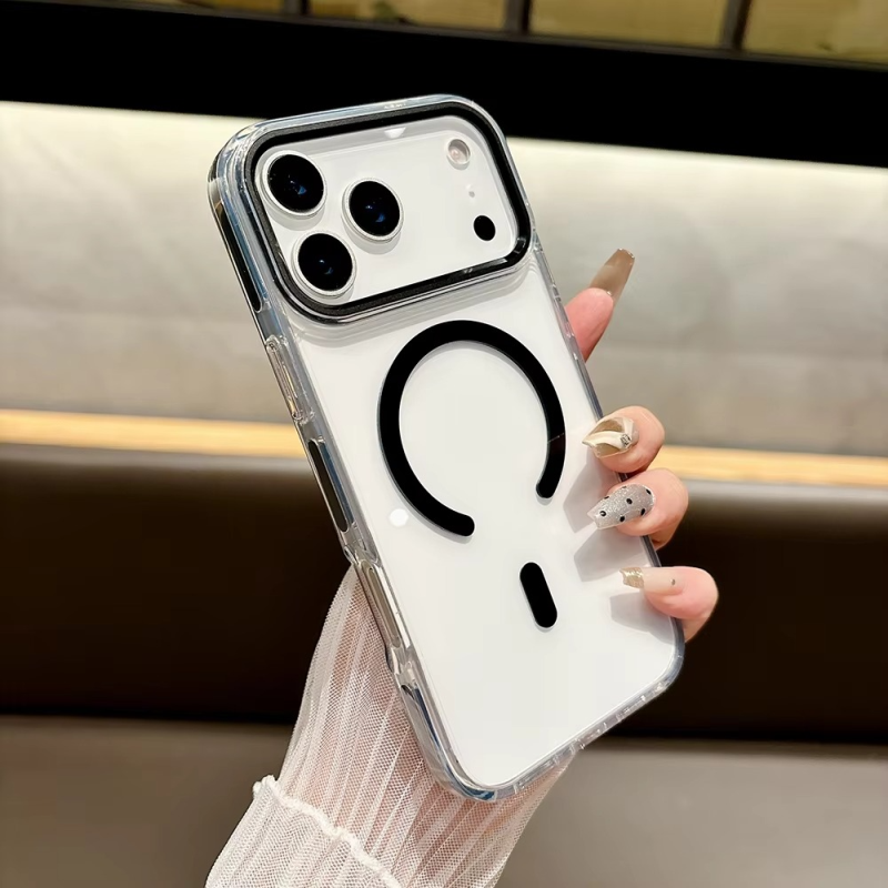 iPhone 17 Pro Max Slim Shockproof Clear MagSafe Case