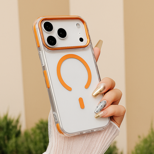 iPhone 17 Pro Max Slim Shockproof Clear MagSafe Case