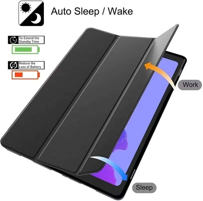 Trifold Smart Flip Cover for Samsung Galaxy Tab S10+ 12.4 inch – S Pen Slot Included