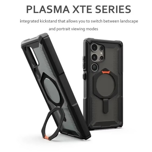 Samsung Galaxy S22 Ultra UAG Plasma XTE Series Rugged MagSafe Case with Metal Kickstand