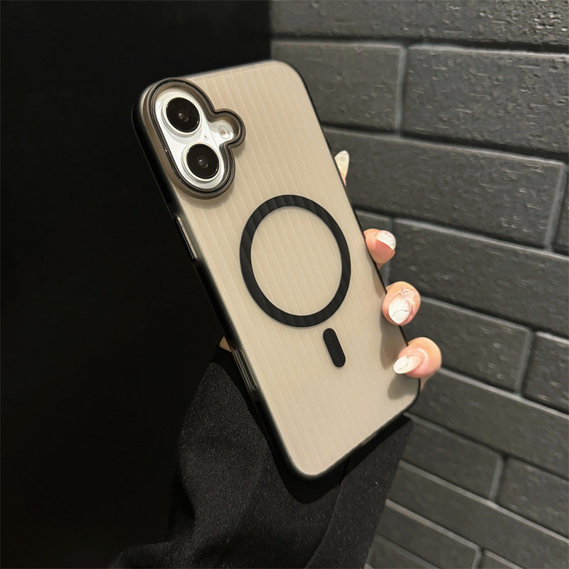 iPhone 16 Slim Corrugated Frosted MagSafe Case