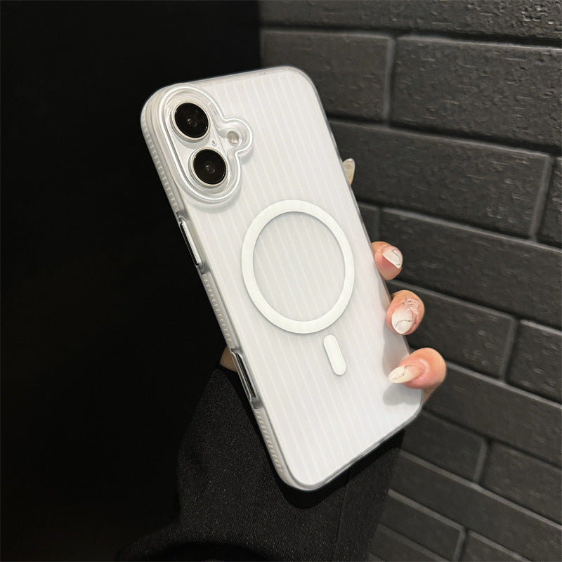 iPhone 16 Slim Corrugated Frosted MagSafe Case