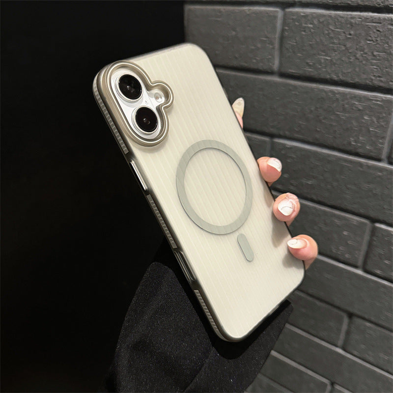 iPhone 16 Slim Corrugated Frosted MagSafe Case