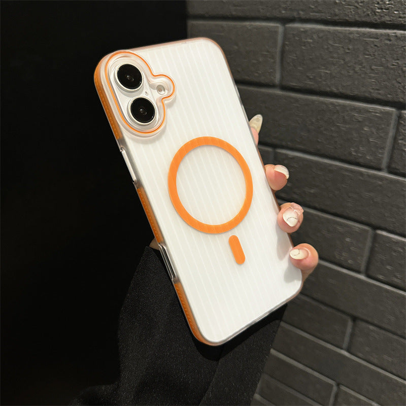 iPhone 16 Slim Corrugated Frosted MagSafe Case