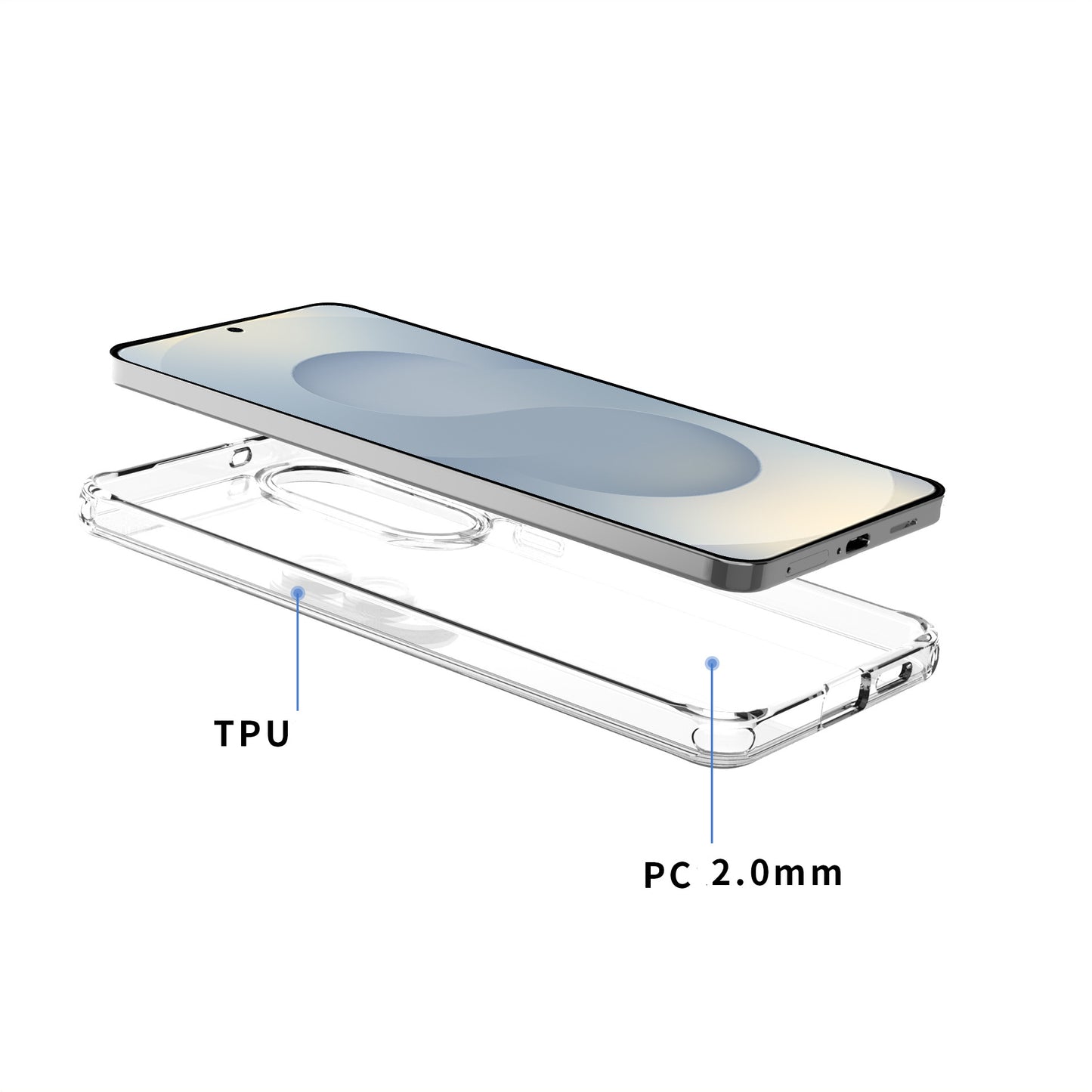 Samsung Galaxy S25 Edge Anti-Yellow Magsafe Clear Case
