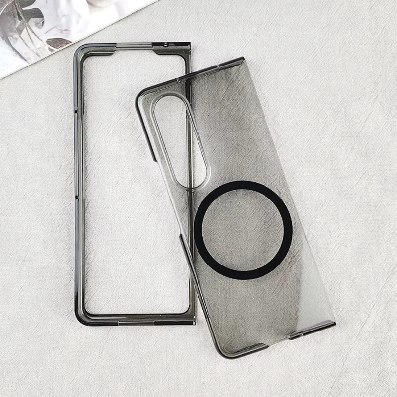 Galaxy Z Fold4 Slim Anti-Yellow Transparent MagSafe Case