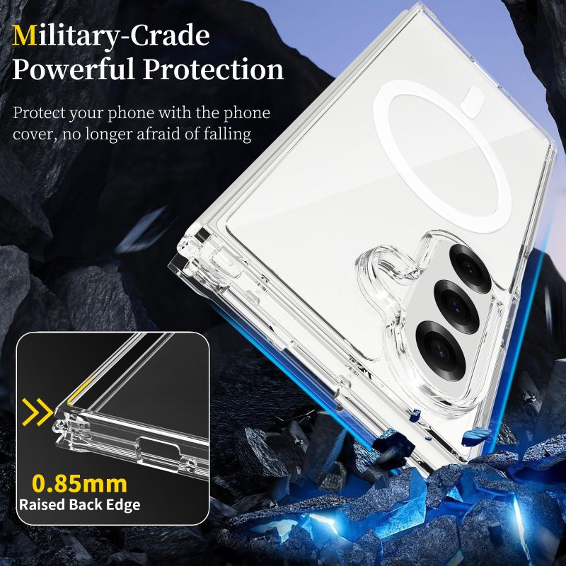 Galaxy Z Fold7 Anti-Yellow Magsafe Clear Case