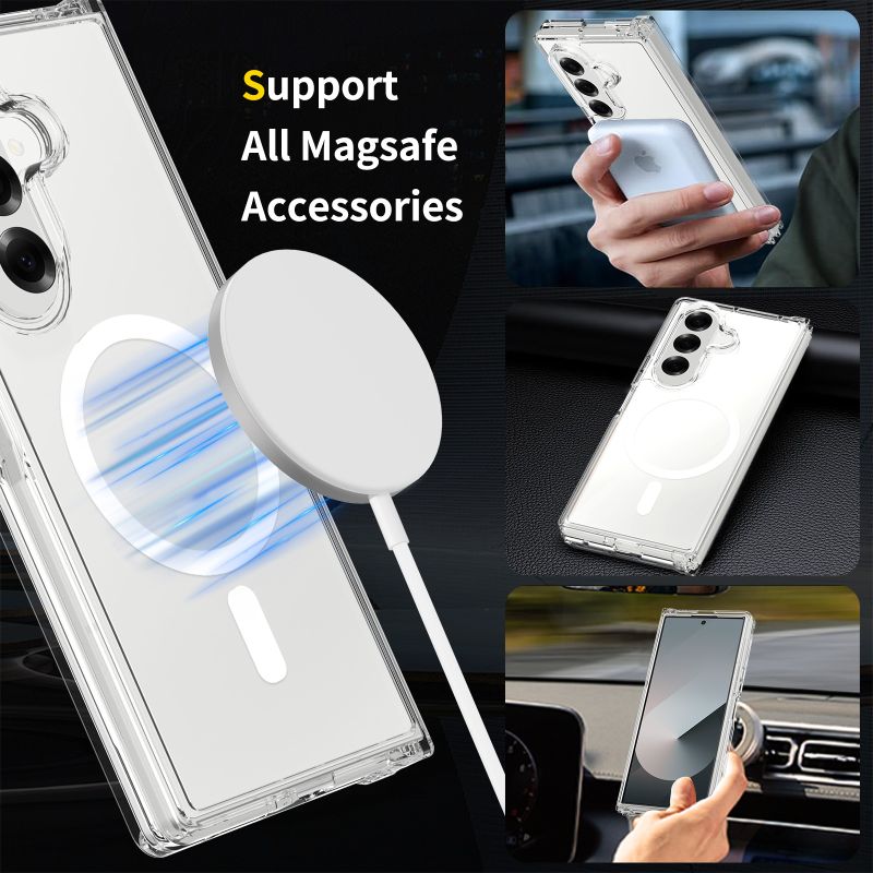 Galaxy Z Fold7 Anti-Yellow Magsafe Clear Case