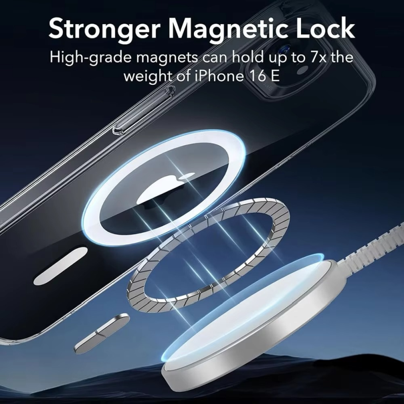 iPhone 16E Anti-Yellow Magsafe Clear Case