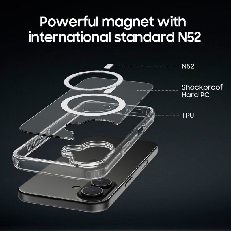 iPhone 16 Plus Anti-Yellow Magsafe Clear Case