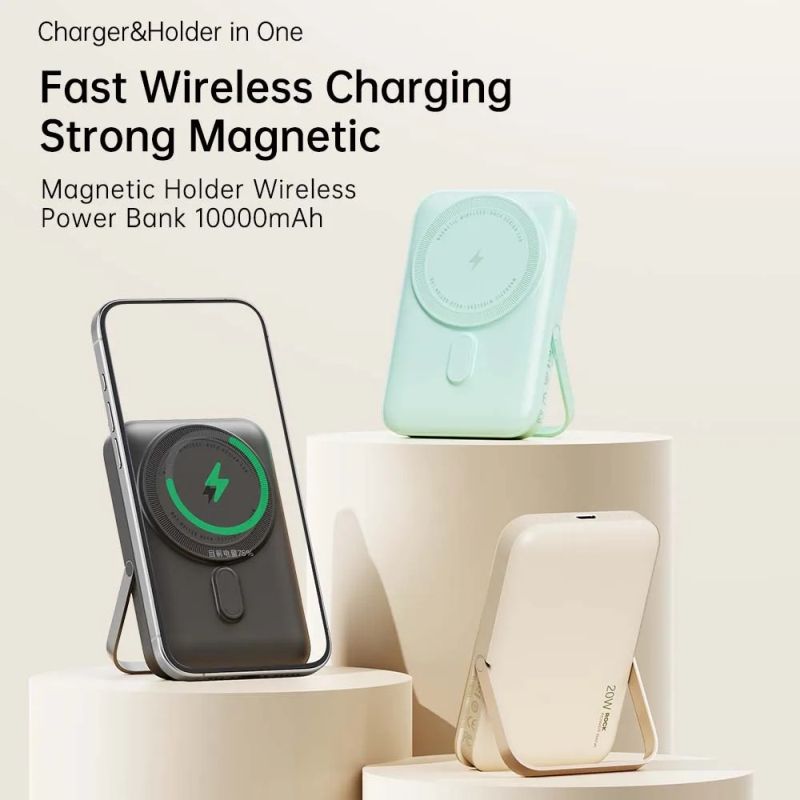 ROCK P20SE 10000mAh Wireless Magnetic Power Bank – Fast 20W PD