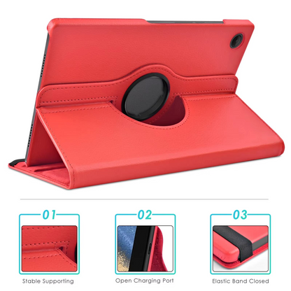 360° Rotating Premium PU Leather Case for Galaxy Tab A8 (10.5- inch)