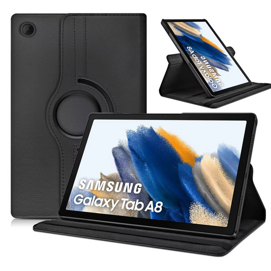 360° Rotating Premium PU Leather Case for Galaxy Tab A8 (10.5- inch)
