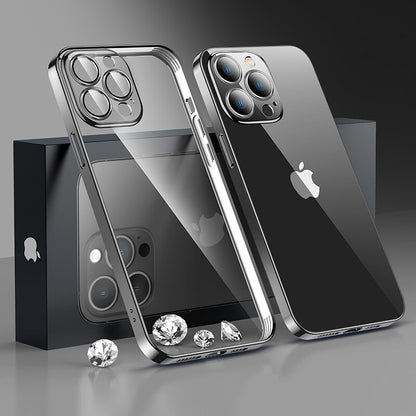 iPhone 14 Pro Sleek Electroplated Crystal Clear Back Cover