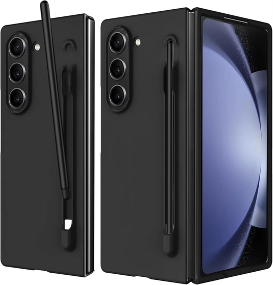 Samsung Galaxy Z Fold6 Matte PC Case with Front Glass & Stylus Included