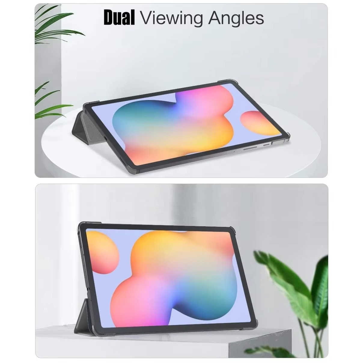 Trifold Smart Flip Cover For Galaxy Tab S6 Lite - (10.4 inch)