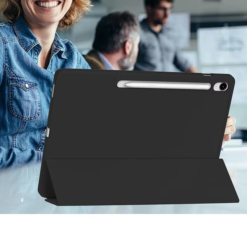 Trifold Smart Flip Cover for Galaxy Tab S9 Plus (11 inch) – S Pen Slot Included