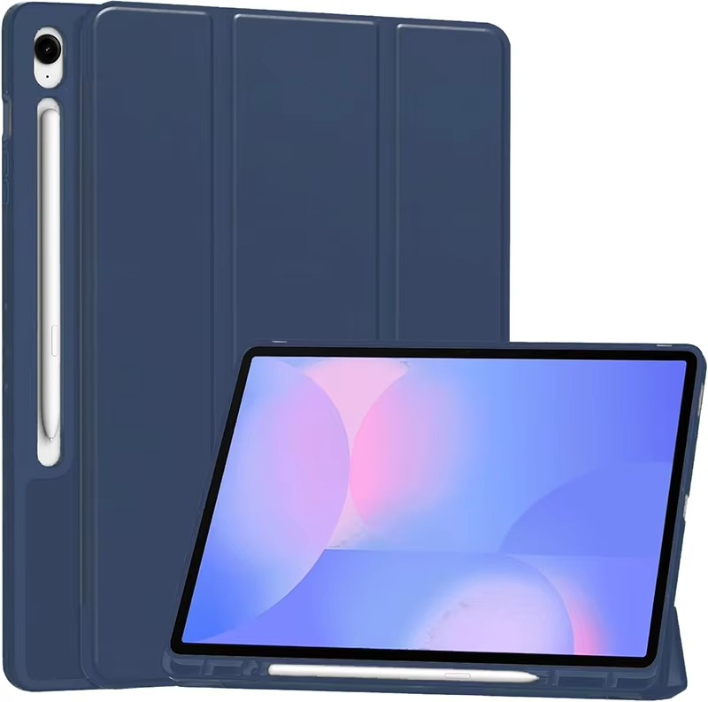 Trifold Smart Flip Cover for Galaxy Tab S7 (11 inch) – S Pen Slot Included