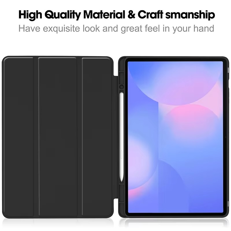 Trifold Smart Flip Cover for Galaxy Tab S10 FE (10.9 inch)– S Pen Slot Included