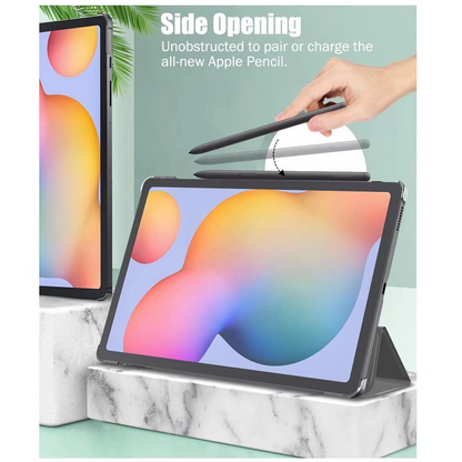 Trifold Smart Flip Cover For Galaxy Tab S6 Lite - (10.4 inch)