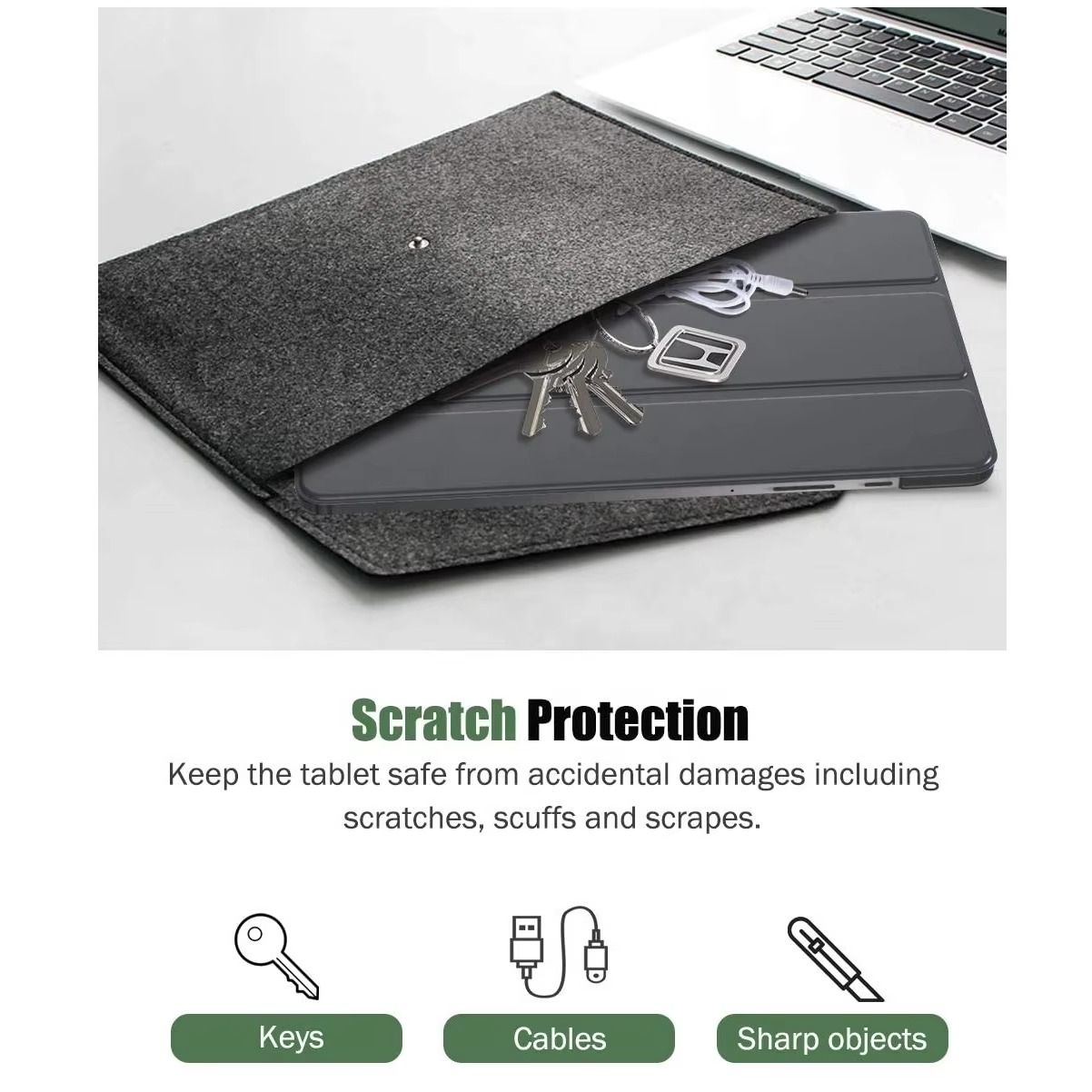 Trifold Smart Flip Cover For Galaxy Tab S6 Lite - (10.4 inch)
