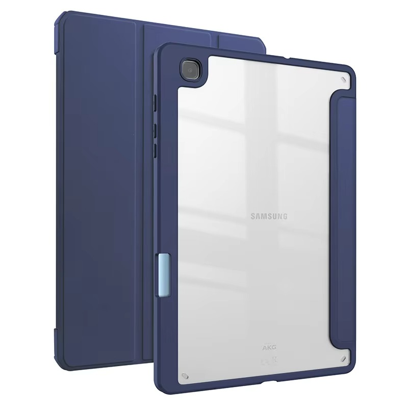 Protective Trifold Flip Cover with Clear Back & Pencil Slot For Galaxy Tab S6 Lite - (10.4 inch)