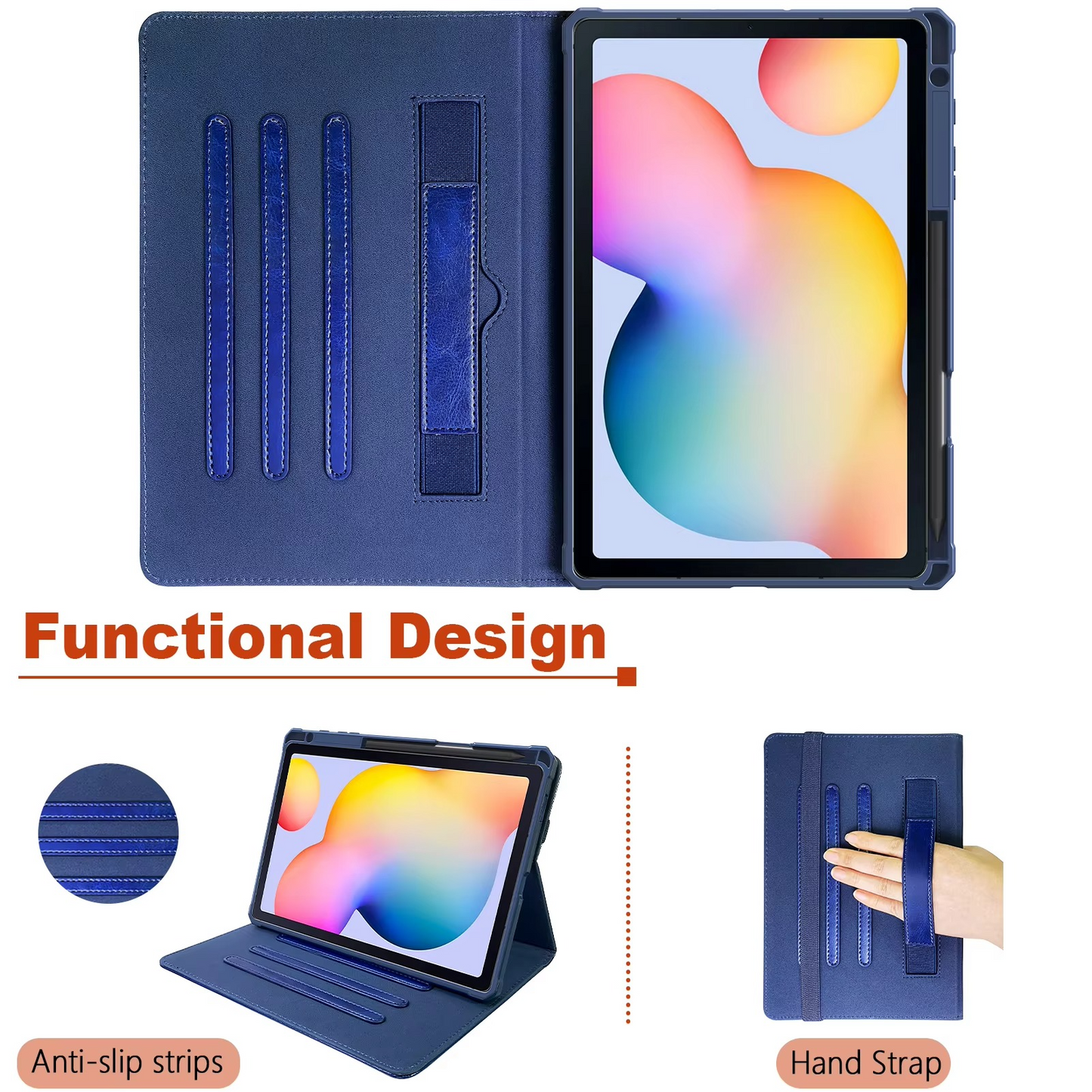 360° Rotating Premium PU Leather Case for Galaxy Tab S6 Lite - (10.4 inch)