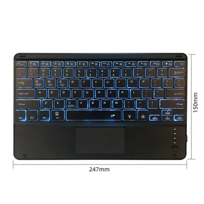 Multi-Device Wireless Bluetooth Keyboard with Touchpad