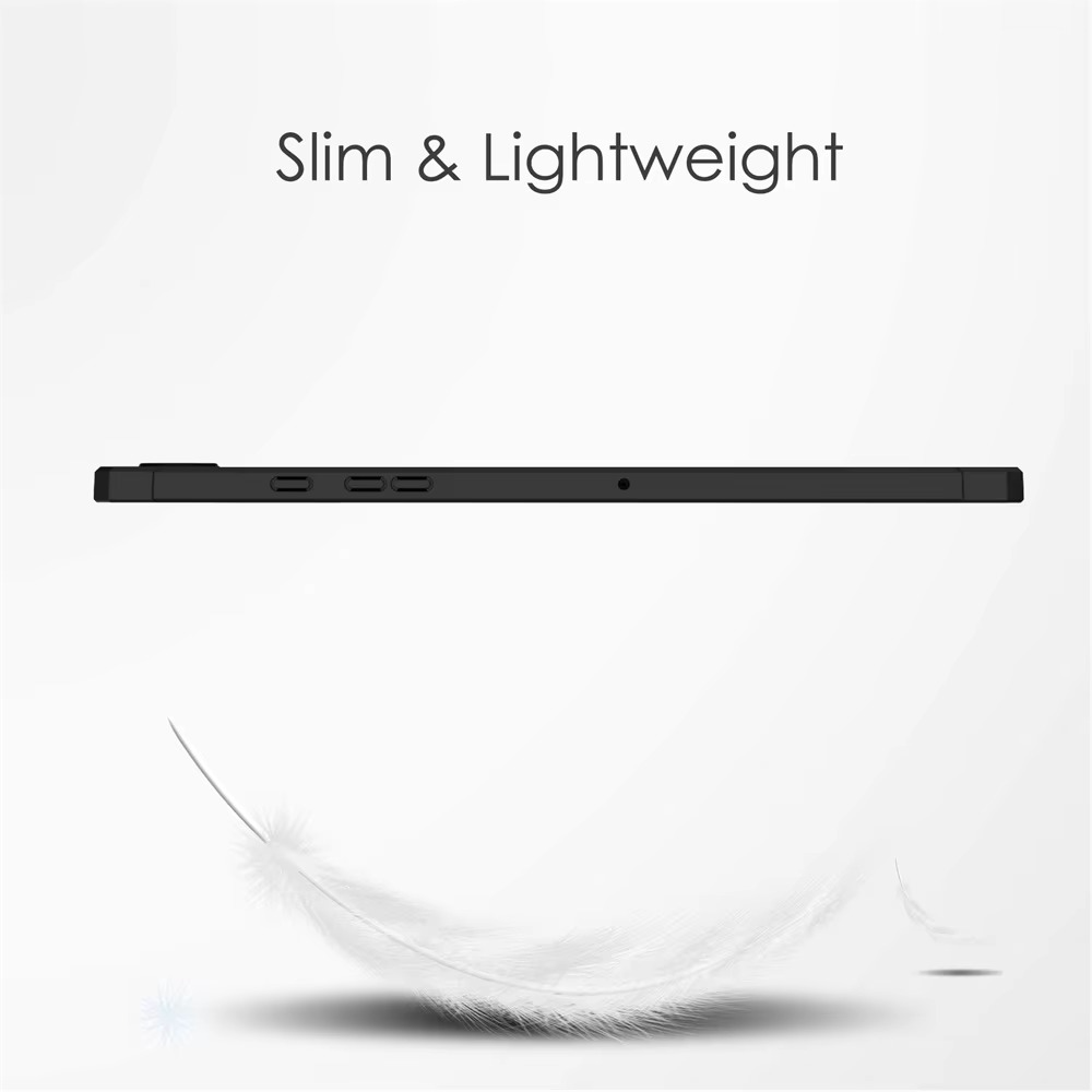 Protective Trifod Flip Cover with Clear Back for Galaxy Tab A8 (10.5- inch) – S Pen Slot Included