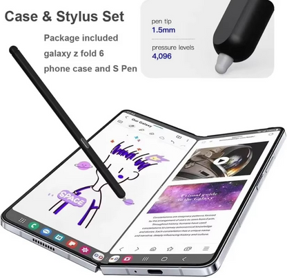 Galaxy Z Fold6 Clear Case with S Pen & Glass Protector