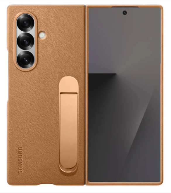 Samsung Galaxy Z Fold7 Kindsuit Slim Leather Case with Stand