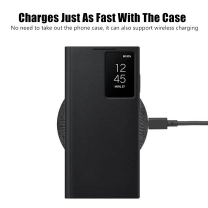 Samsung Galaxy S22 Ultra Smart View Wallet Flip Case Cover