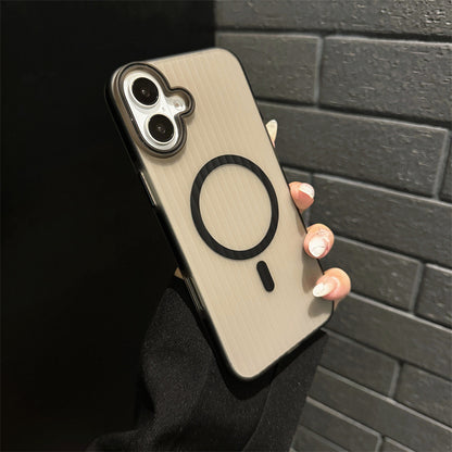 iPhone 16 Slim Corrugated Frosted MagSafe Case