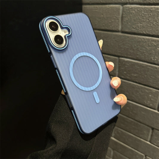 iPhone 16 Slim Corrugated Frosted MagSafe Case