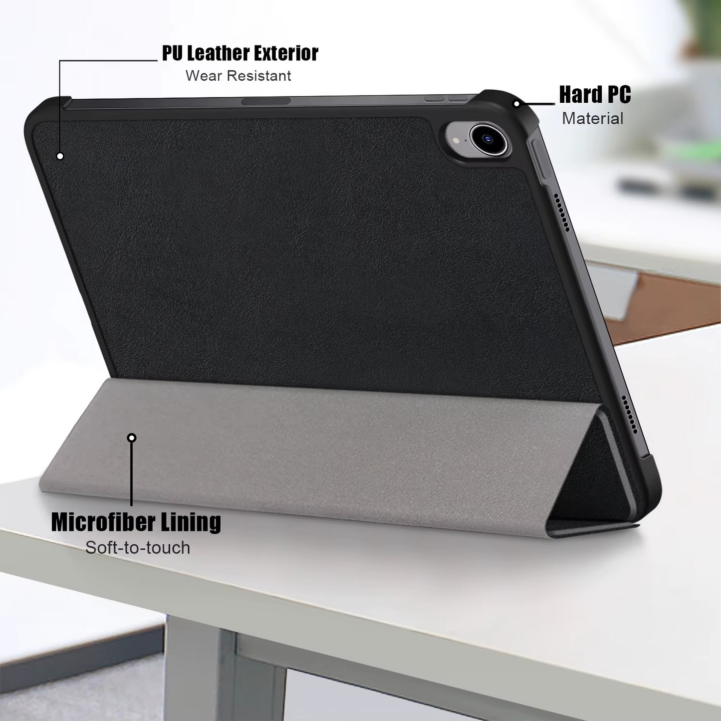 Trifold Smart Flip Cover for iPad Pro 12.9-inch (3rd gen)  – Pencil Slot Included