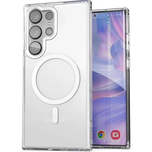 Galaxy S24 Ultra Anti-Yellow Magsafe Clear Case