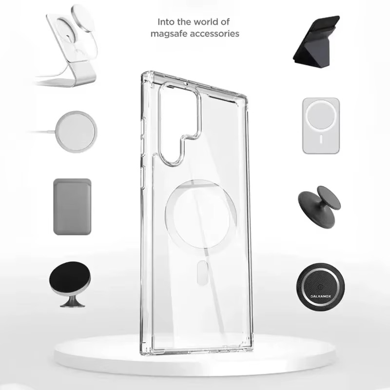 Galaxy S24 Ultra Anti-Yellow Magsafe Clear Case