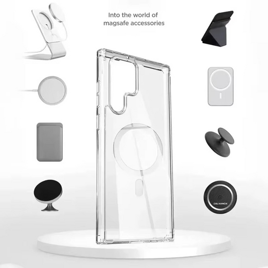 Galaxy S24 Ultra Anti-Yellow Magsafe Clear Case