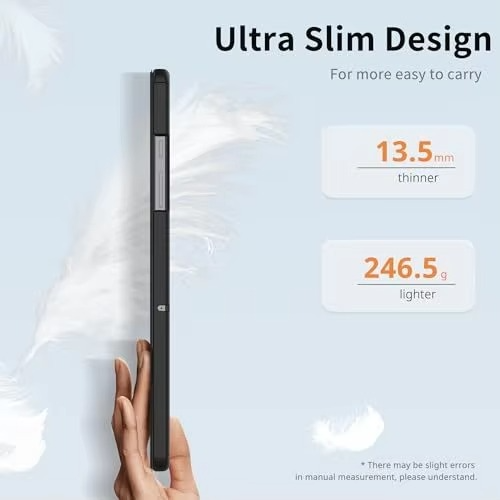 Trifold Smart Flip Cover for Galaxy Tab A9 Plus (11.0 inch) – S Pen Slot Included