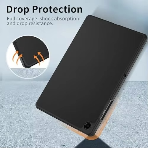 Trifold Smart Flip Cover for Galaxy Tab A9 Plus (11.0 inch) – S Pen Slot Included