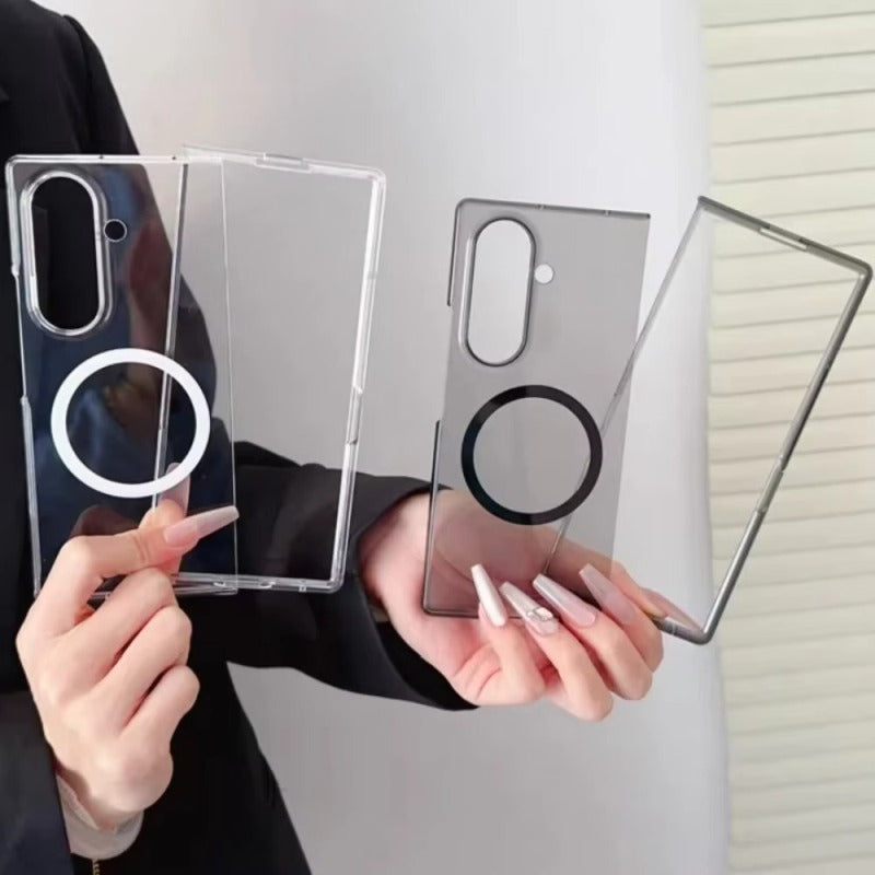 Galaxy Z Fold7 Slim Anti-Yellow Transparent MagSafe Case