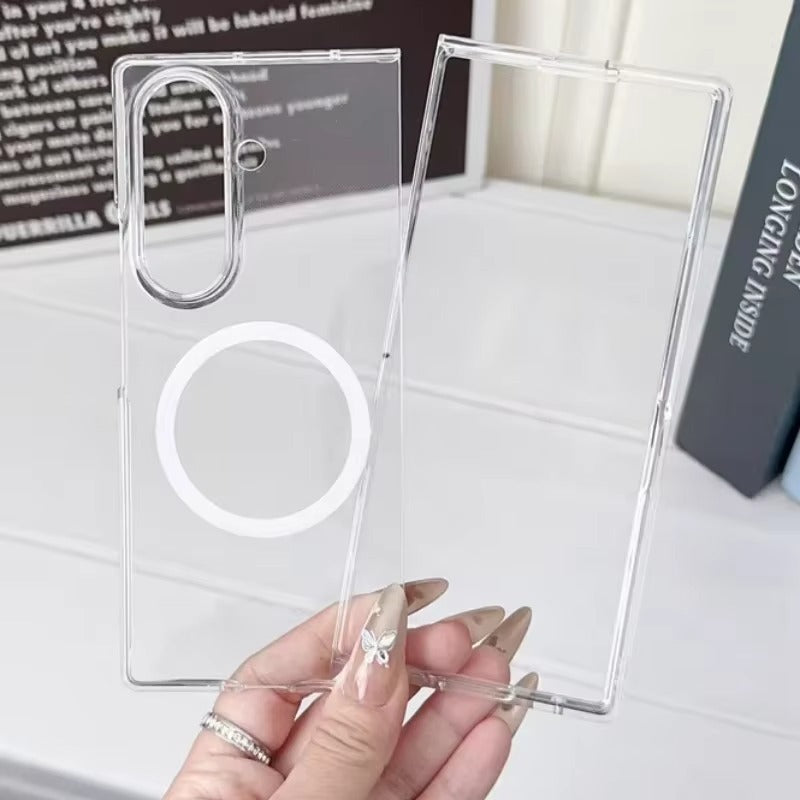 Galaxy Z Fold5 Slim Anti-Yellow Transparent MagSafe Case