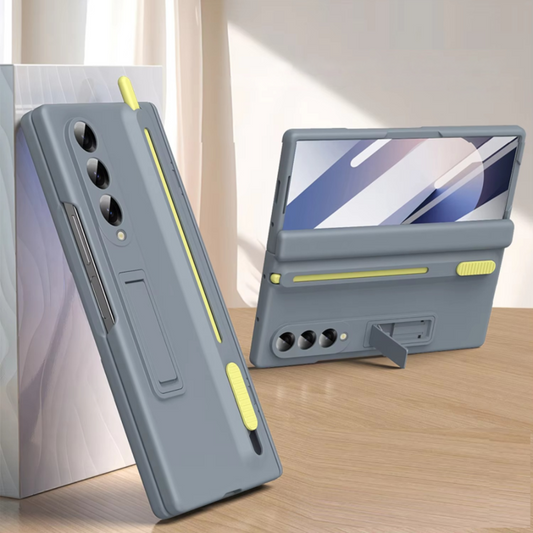 Galaxy Z Fold4 Armor Case with Kickstand & S Pen Holder