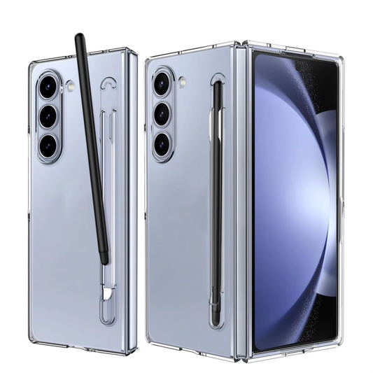 Galaxy Z Fold5 Clear Case with S Pen & Glass Protector