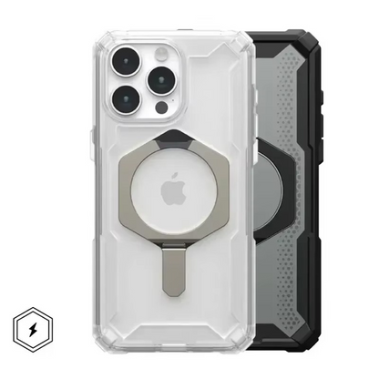 iPhone 15 Pro UAG Plasma XTE Series Rugged MagSafe Case with Metal Kickstand