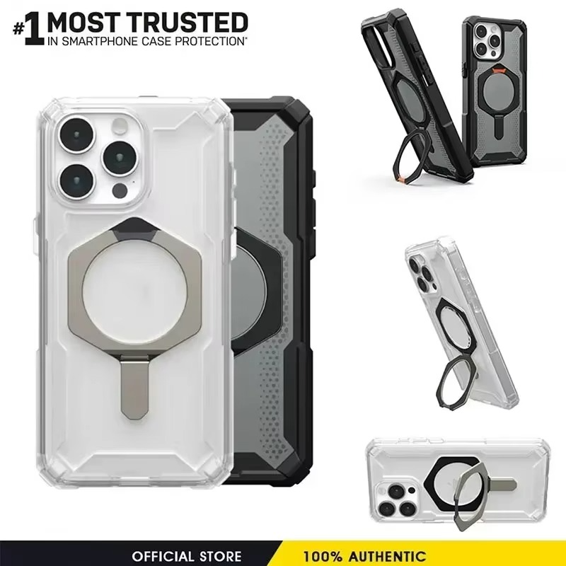 iPhone 15 UAG Plasma XTE Series Rugged MagSafe Case with Metal Kickstand