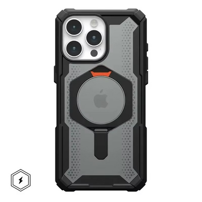 iPhone 16 Pro UAG Plasma XTE Series Rugged MagSafe Case with Metal Kickstand