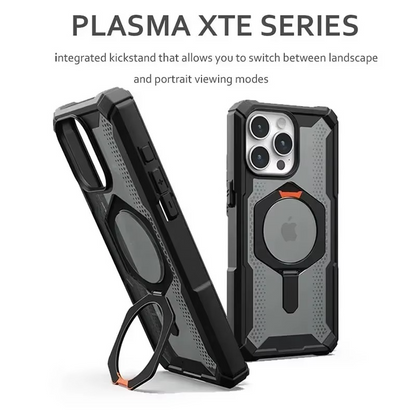 iPhone 16 UAG Plasma XTE Series Rugged MagSafe Case with Metal Kickstand